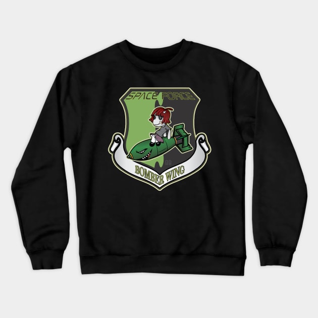 Space Force Bomber Wing Crewneck Sweatshirt by Renegade Rags